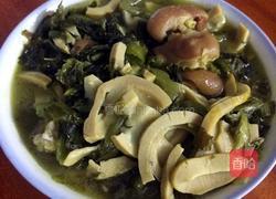 鲜笋咸菜炖猪蹄的做法图解8