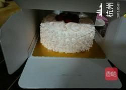 粉玫瑰红樱桃奶油蛋糕的做法图解6