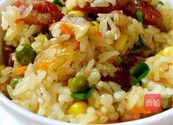 腊肠焖饭（电饭锅版）的做法图解11