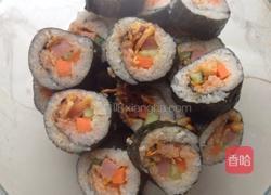 香辣金针菇紫菜包饭的做法图解3