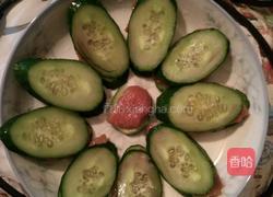 青瓜蒸肉片的做法图解2