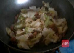 五花肉炒包菜的做法图解6