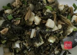 盐菜腊肉烤饼的做法图解3