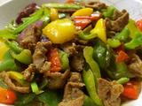 彩椒孜然牛肉