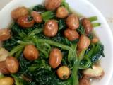 老醋花生拌菠菜