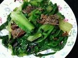 豆豉鲮鱼炒油麦菜