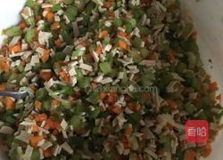 芹菜千张红萝卜素饺子的做法图解5