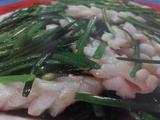 韮菜花炒小管