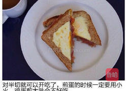 双蛋火腿黄瓜三明治的做法图解8