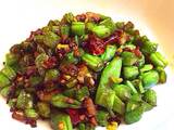 肉末炒豆角
