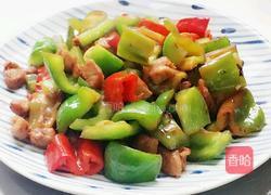 肉丁炒青红椒的做法图解9
