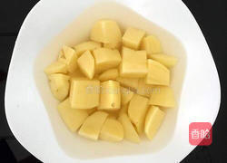 土豆炖排骨的做法图解3