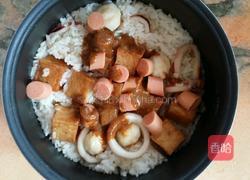 鱼豆腐鱿鱼圈闷饭的做法图解5