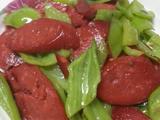 青椒炒腊肠