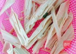 腐竹炒菜苔的做法图解2