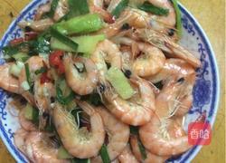 香葱炒虾的做法图解6