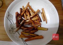 拔丝芝麻薯条的做法图解5