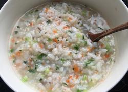 香菇油菜瘦肉粥