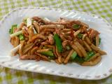 私房菜：素鸡炒肉丝