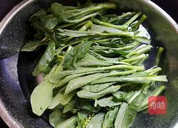 肉末菜心的做法图解1