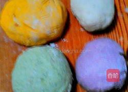彩色发糕的做法图解1