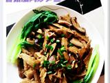 香菇腊肉炒笋丝