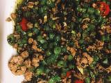 豆角肉末橄榄菜