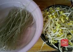 黄豆芽炖粉条的做法图解1