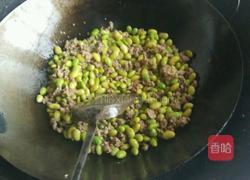 菜黄豆炒肉末的做法图解7