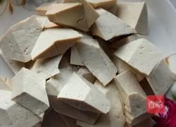 油菜烧豆腐的做法图解1