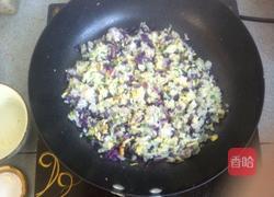 紫甘蓝蛋炒饭的做法图解6