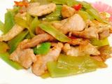 莴苣炒肉片