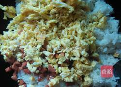 鸡蛋火腿炒饭的做法图解5