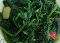炒菠菜的做法图解5