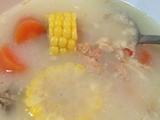 三文鱼头豆腐玉米红萝卜汤