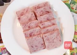 罐头午餐肉煎蛋的做法图解2