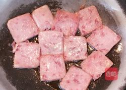 罐头午餐肉煎蛋的做法图解4