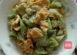 芝麻丝瓜炒鸡蛋的做法图解12