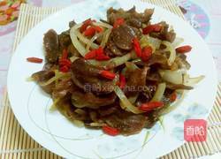 洋葱炒饿胗的做法图解8
