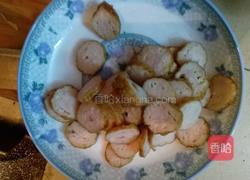 花菜炒肉肠的做法图解2
