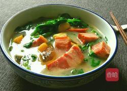 上汤培根养心菜的做法图解9