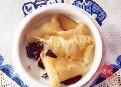 红枣牛奶炖花胶的做法图解6