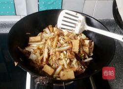 豆腐炒白菜的做法图解6