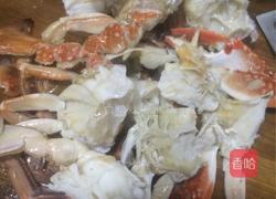葱爆花蟹的做法图解6