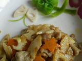 滑溜肉片炒藕