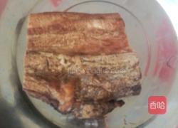 腊肉炒棒菜的做法图解1