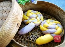 南瓜紫薯棒棒糖馒头的做法图解18