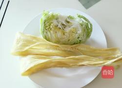 腐竹灼生菜的做法图解1