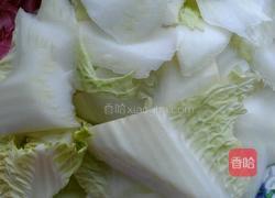 醋溜白菜片的做法图解3