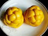 南瓜绣球豆沙包